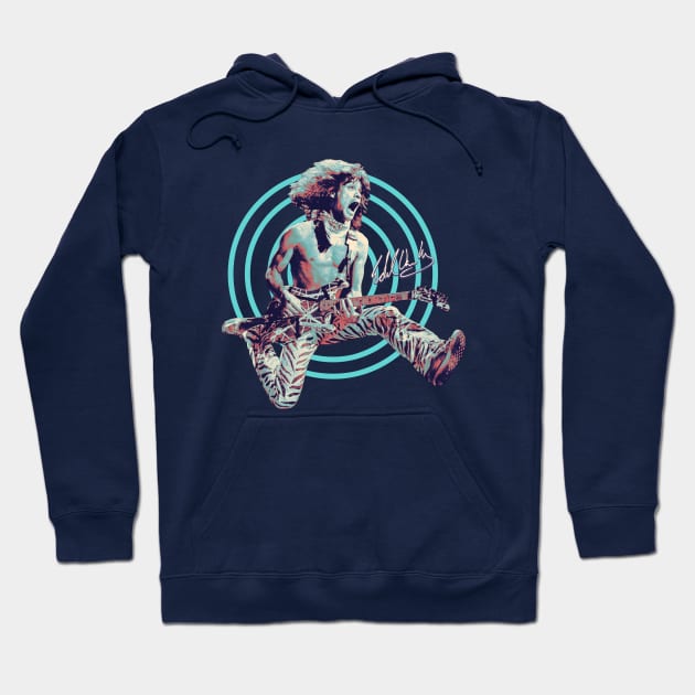 Van Halen Classic Jumping Signature Hoodie by BolaMainan